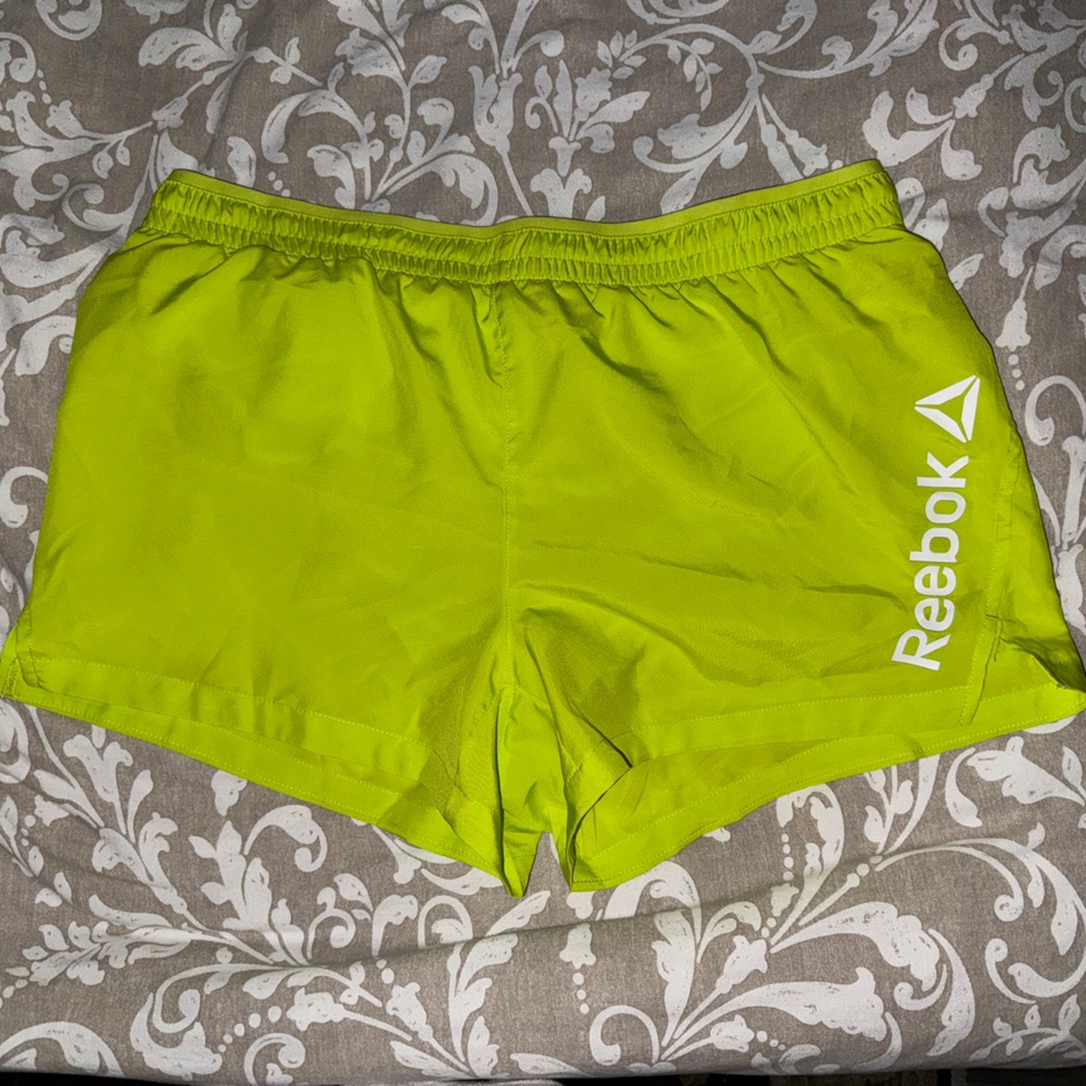 SOLD - Reebok - Lime running shorts - L